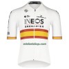 Fietskleding (Fietsshirt + Korte Koersbroek) 2022 INEOS Grenadiers Spaans Kampioenschap - Wit